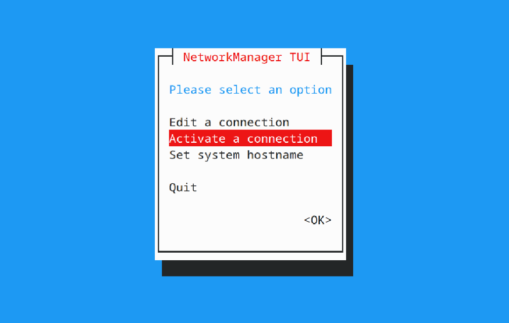 NetworkManager TUI