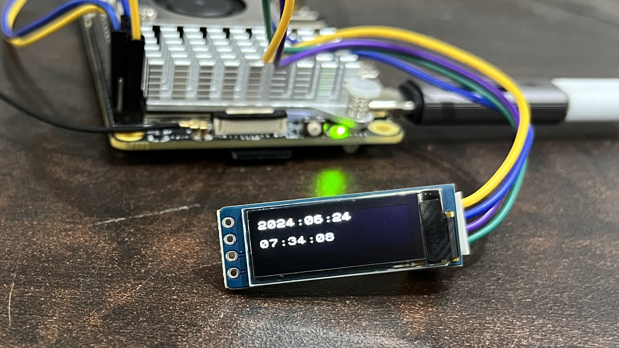 Date & Time on 128x32 OLED